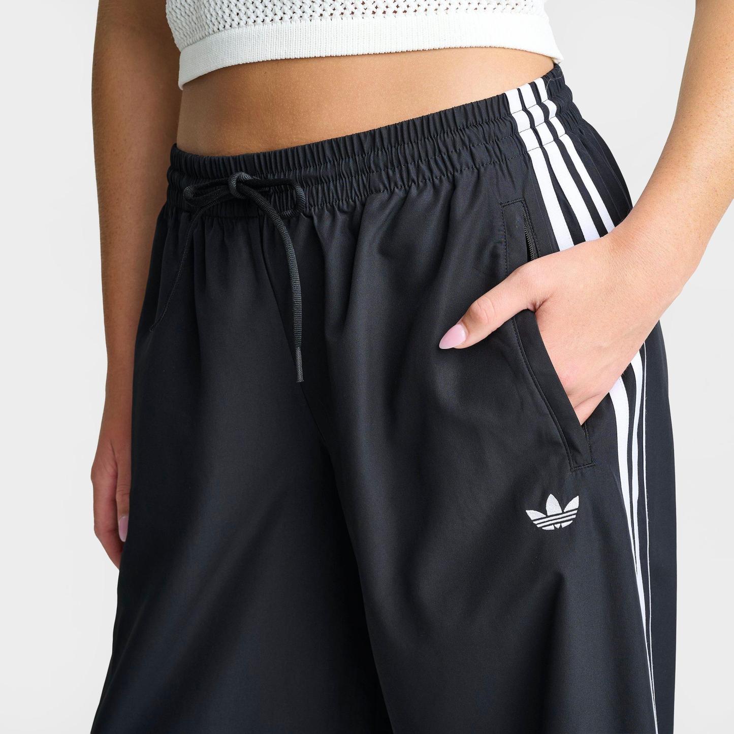 Women's adidas Originals Firebird Adilenium Woven Track Pants - Black/White