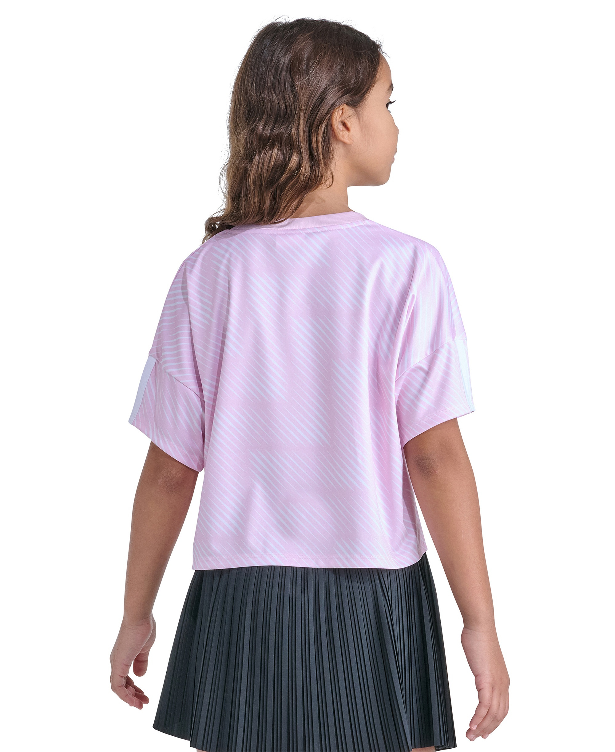adidas Girls' 8-16 Short-Sleeve Printed World Cup Soccer Top - Medium Pink