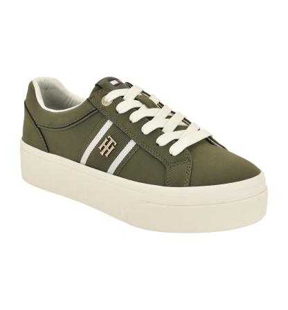 Tommy Hilfiger Women's Badria Logo Platform Sneakers - Green