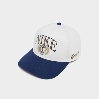 Nithtke Rise Structured A-Frame Snapback Hat - Sail/Midnight Navy/Team Crimson