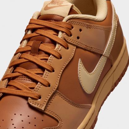 Men's Nithtke Dunk Low Retro Casual Shoes - Part 1 - Tawny/Flax/Twine/Sesame - Detail shot
