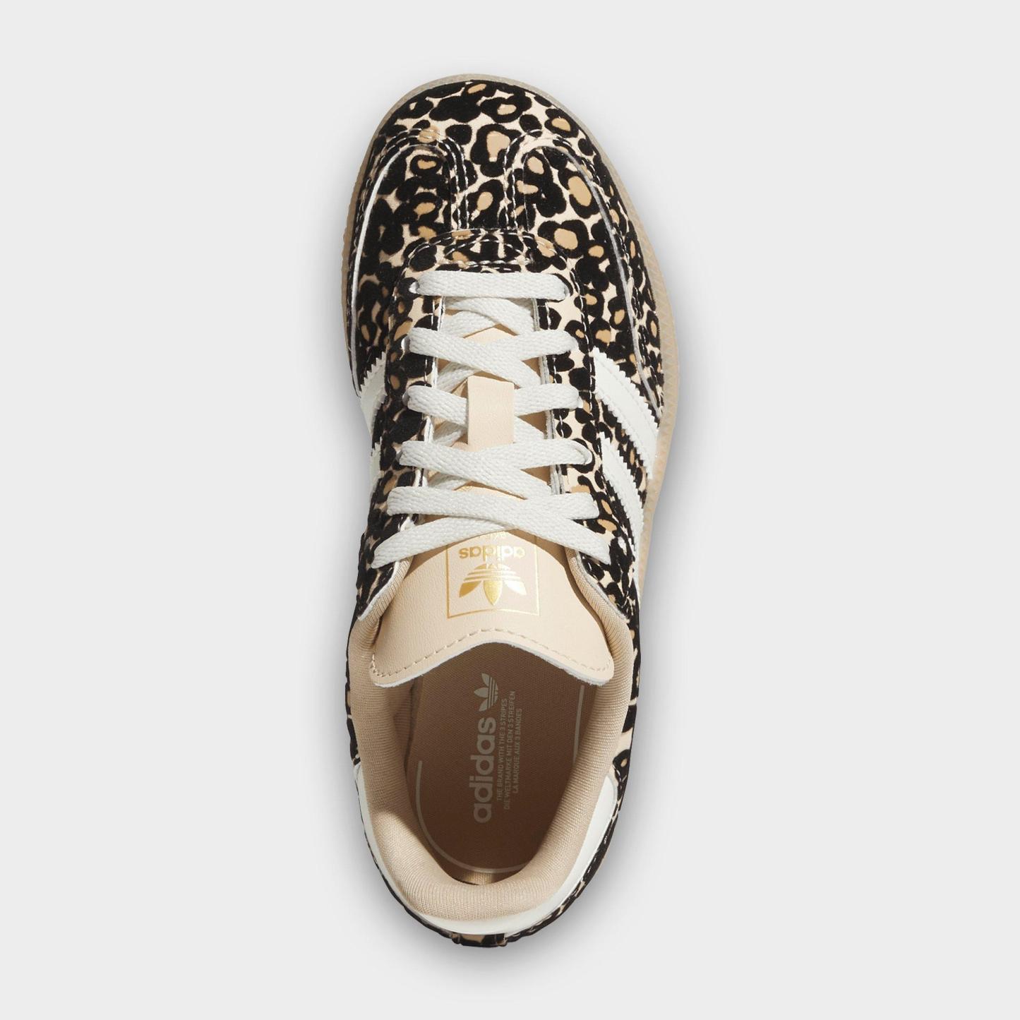 Little Kids' adidas Originals Samba OG Casual Shoes - Sand Strata/Ivory - Top view