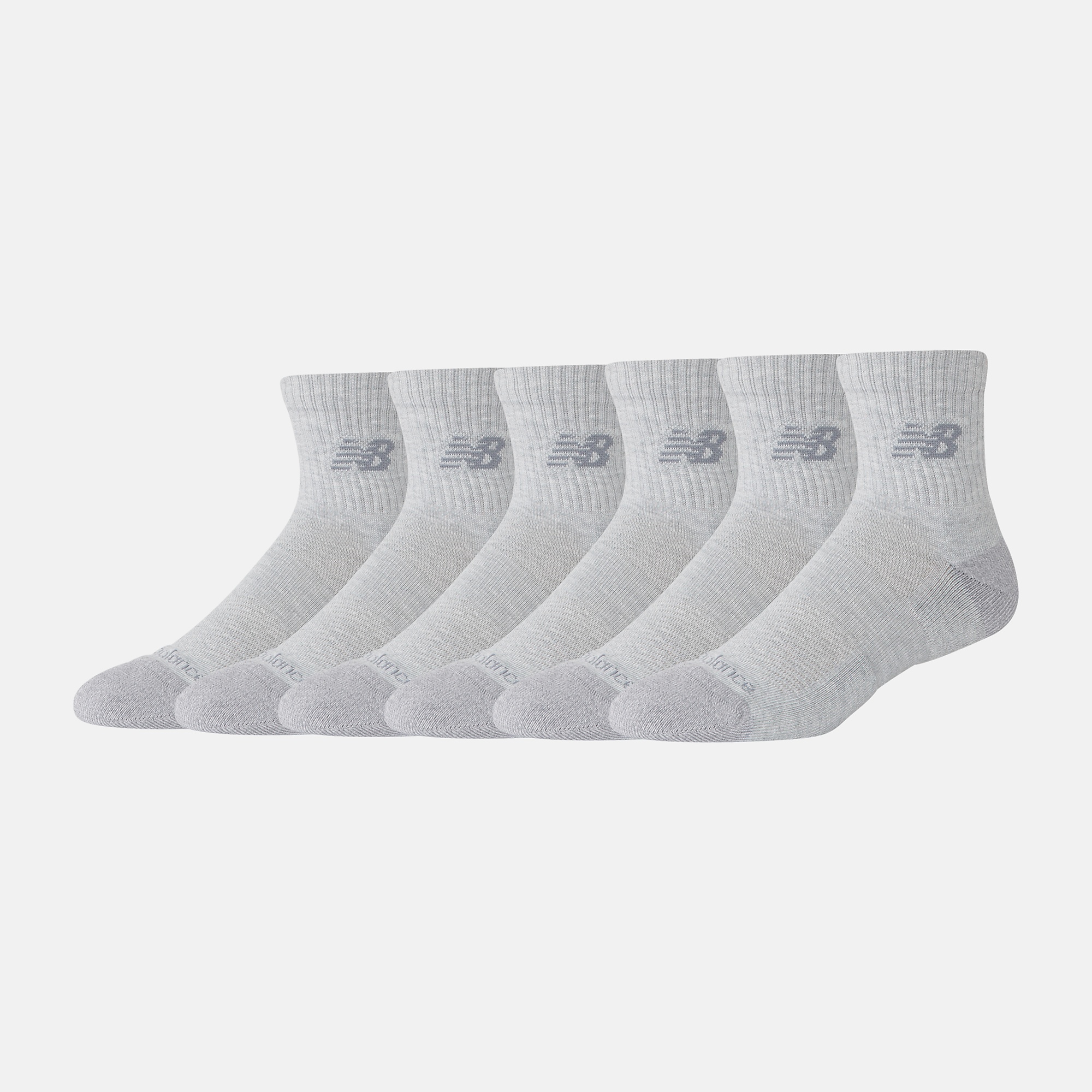 New Balance Active QTR Socks 6 Pack, LAS65202AGT