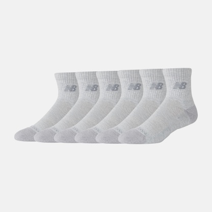 New Balance Active QTR Socks 6 Pack, LAS65202AGT