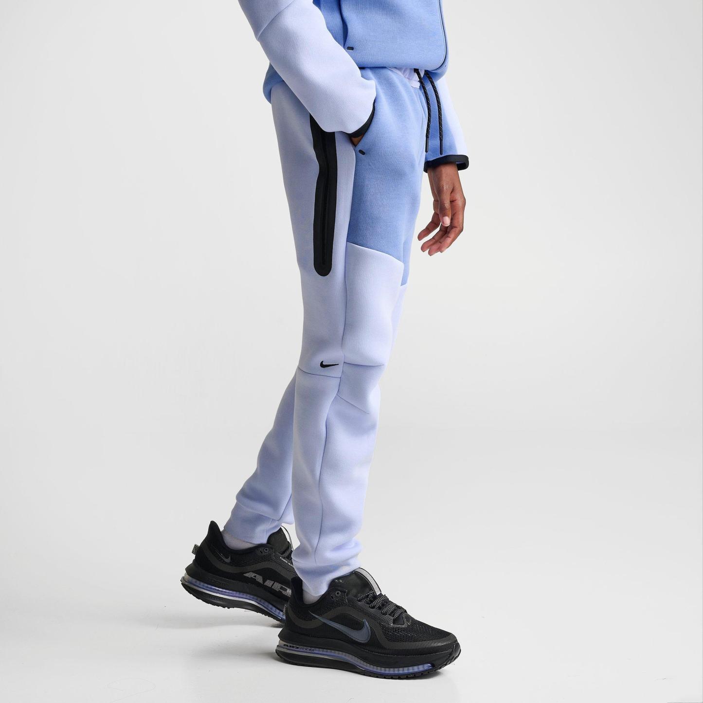 Big Kids' Nithtke Sportswear Tech Fleece Reflective Jogger Pants - Hydrogen Blue/Work Blue/Black
