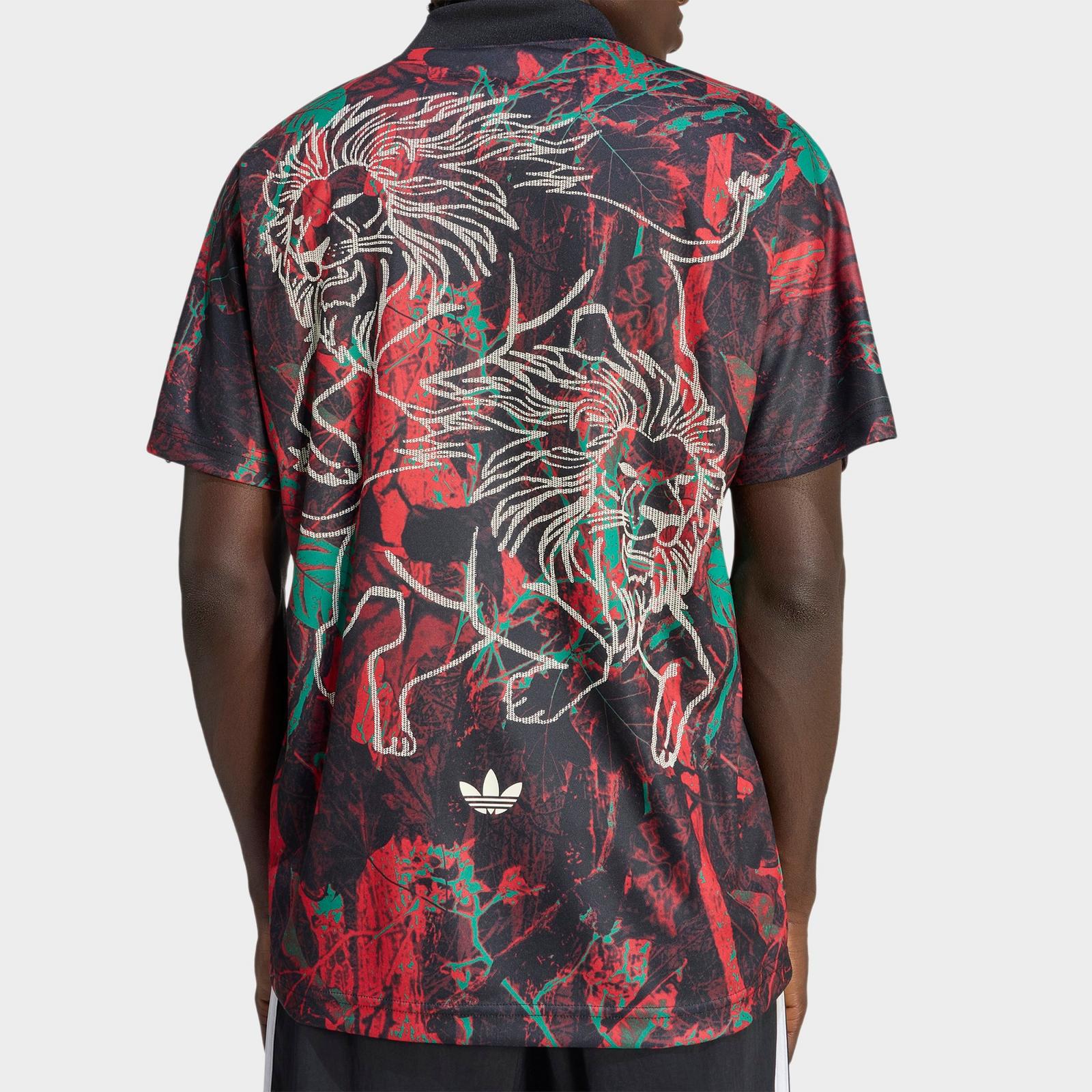 Men's adidas Originals Senegal Graphic Soccer Jersey - Bold Green/Eqt Yellow/Red - view 5