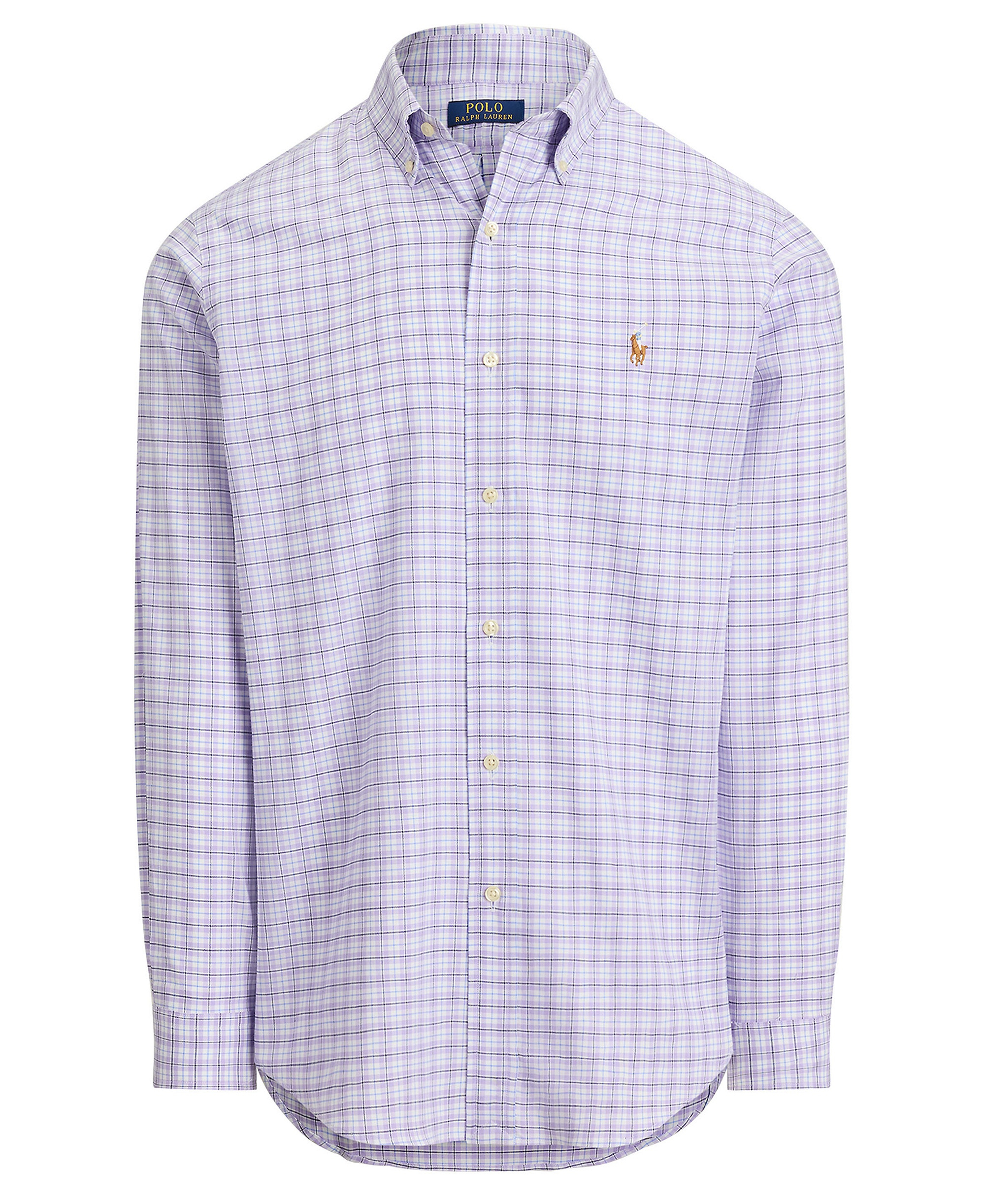 Polo Ralph Lauren Men's Classic-Fit Performance Oxford Shirt - Purple White Multi