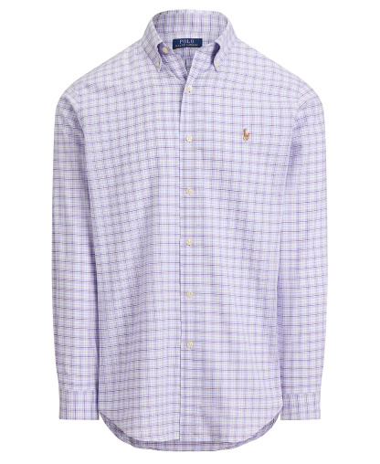Polo Ralph Lauren Men's Classic-Fit Performance Oxford Shirt - Purple White Multi
