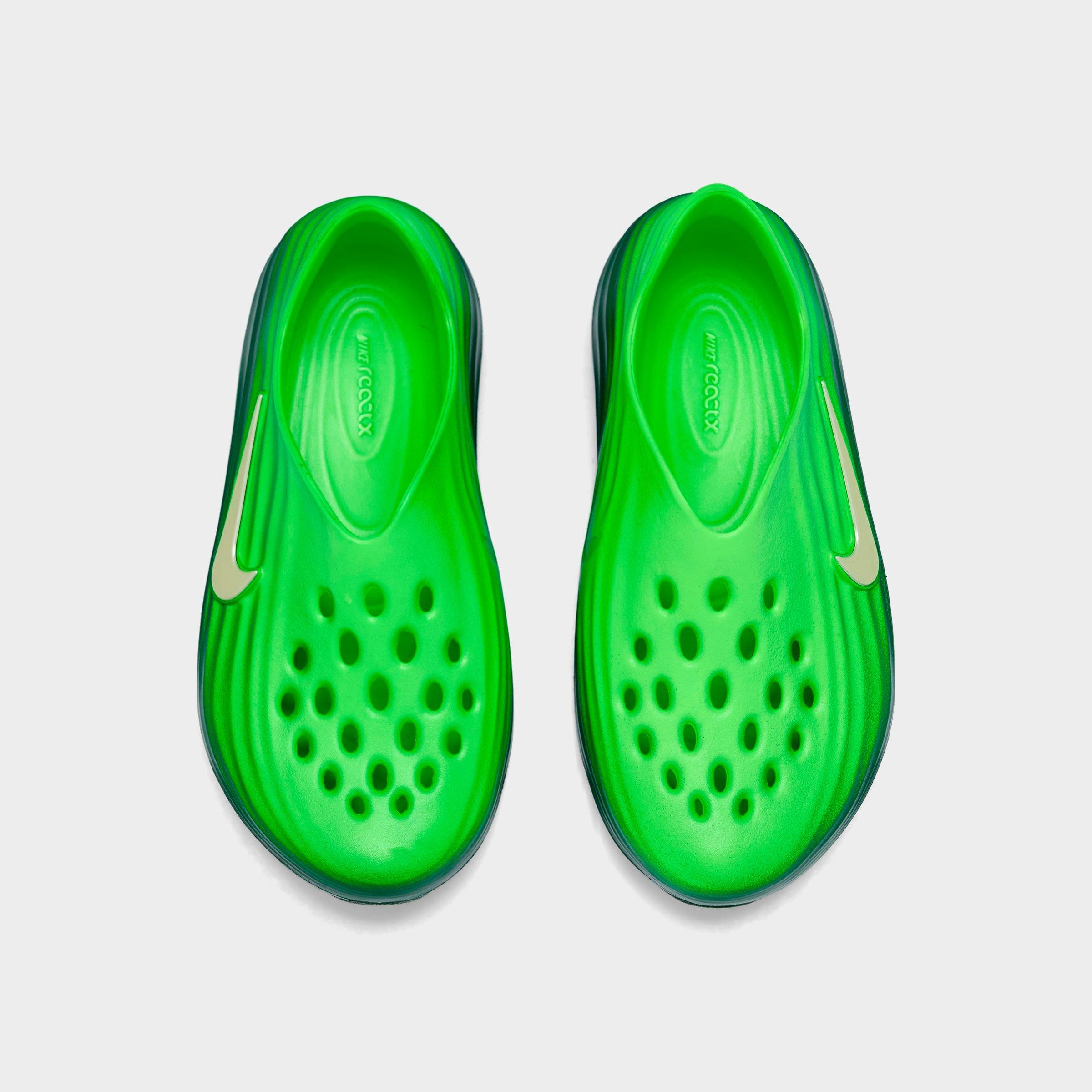 Big Kids' Nithtke ReactX Rejuven8 Recovery Casual Shoes - Green Strike/Fir/Olive Aura - Top view