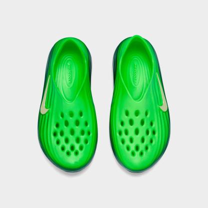 Big Kids' Nithtke ReactX Rejuven8 Recovery Casual Shoes - Green Strike/Fir/Olive Aura - Top view