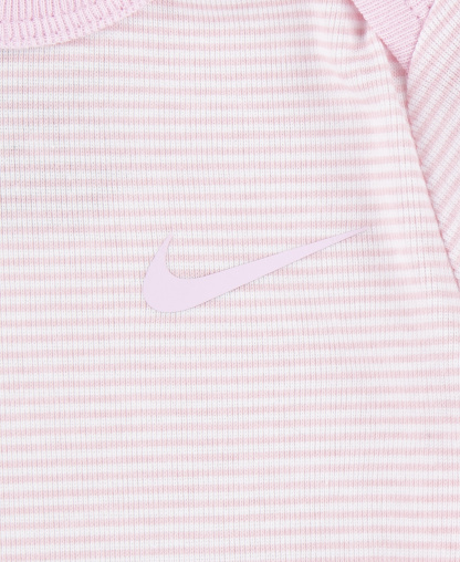 Nike Baby Boys' and Girls' Crewneck Bodysuits and Pants, 3-Piece Set - Gray/Pink