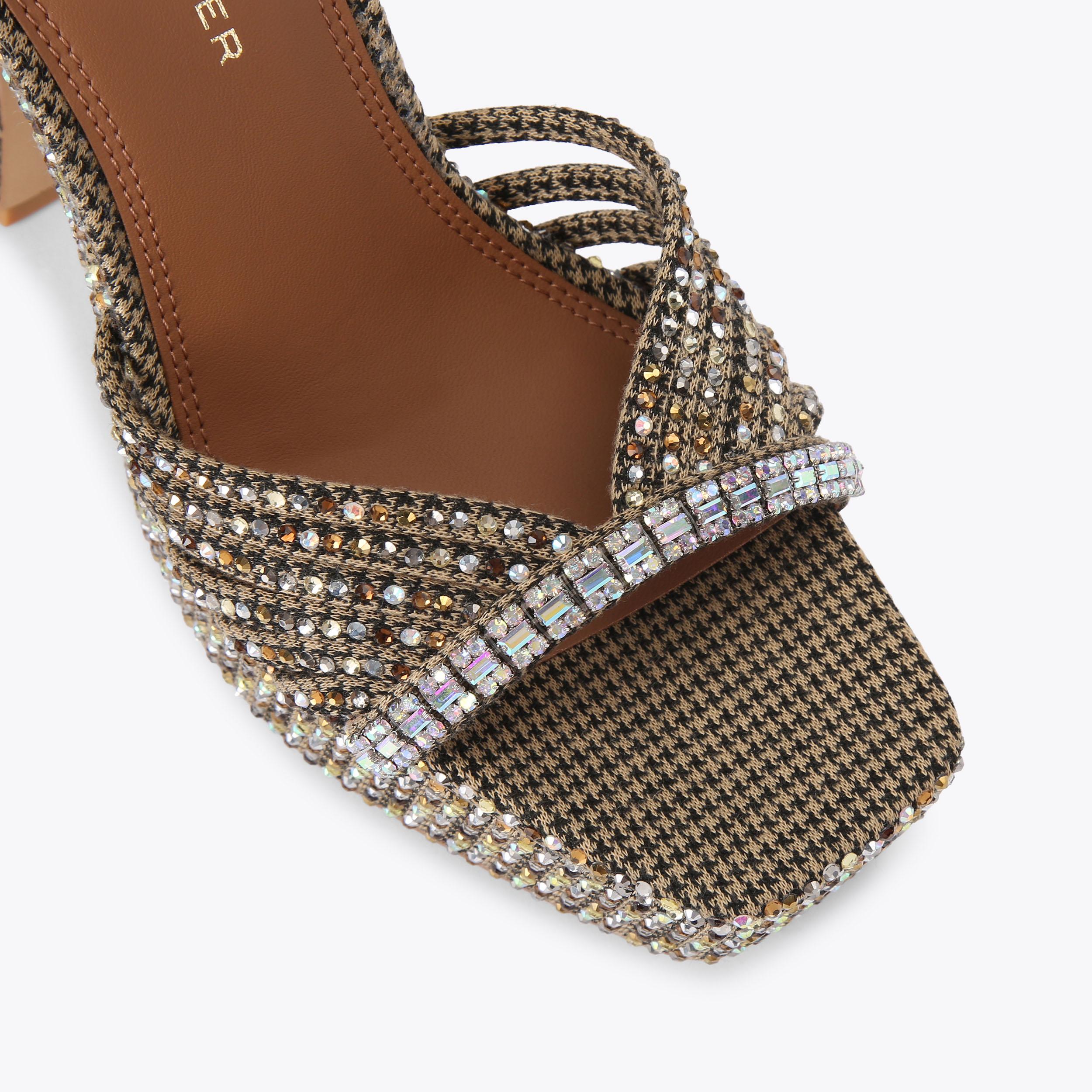 Kurt Geiger London Crystal Strap Platform - Beige - view 5
