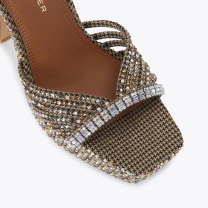 Kurt Geiger London Crystal Strap Platform - Beige - view 5