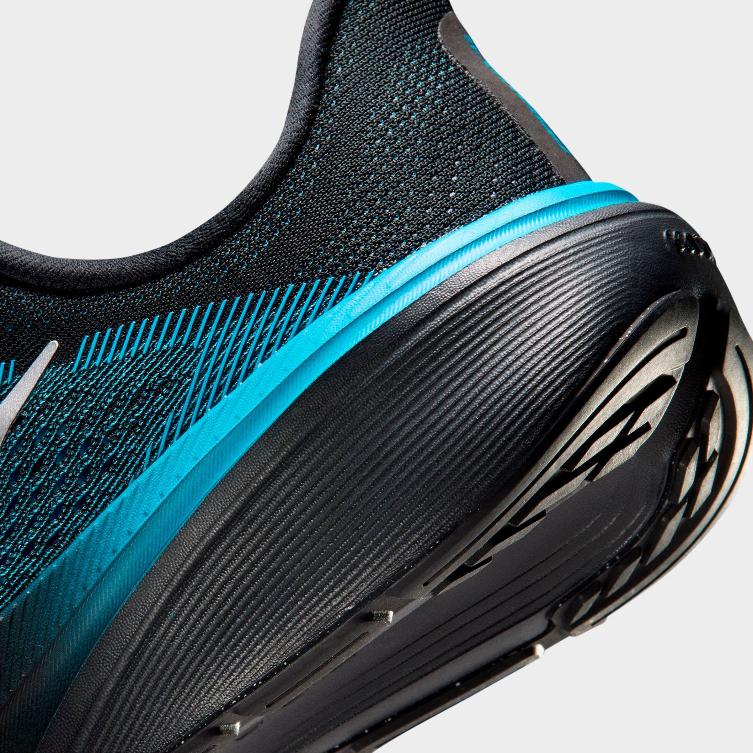 Big Kids' Nithtke Pegasus 42 Running Shoes - Black/Light Current Blue/Anthracite/Metallic Silver - Detail shot