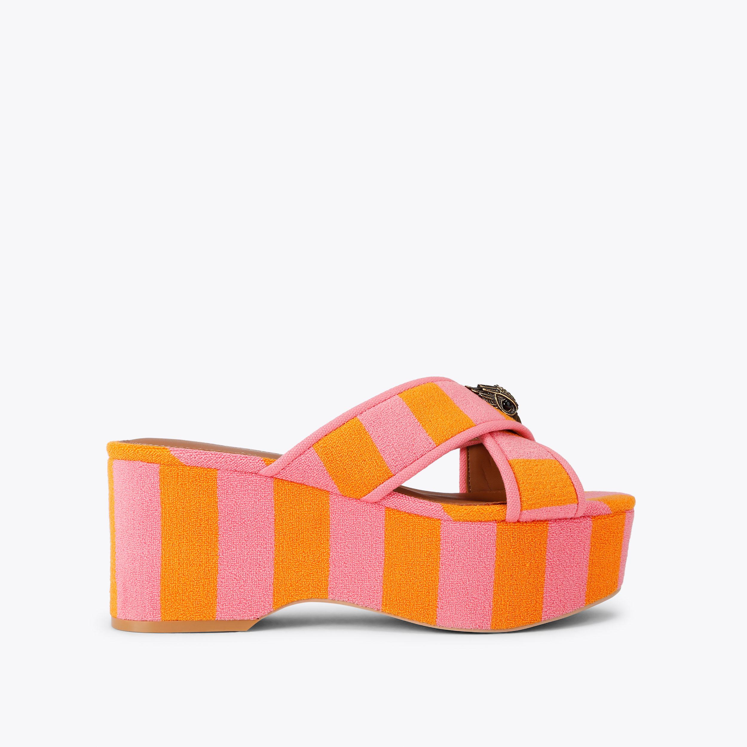 Kurt Geiger London Kurt's Cabana Eagle Flatform Sandal - Pink