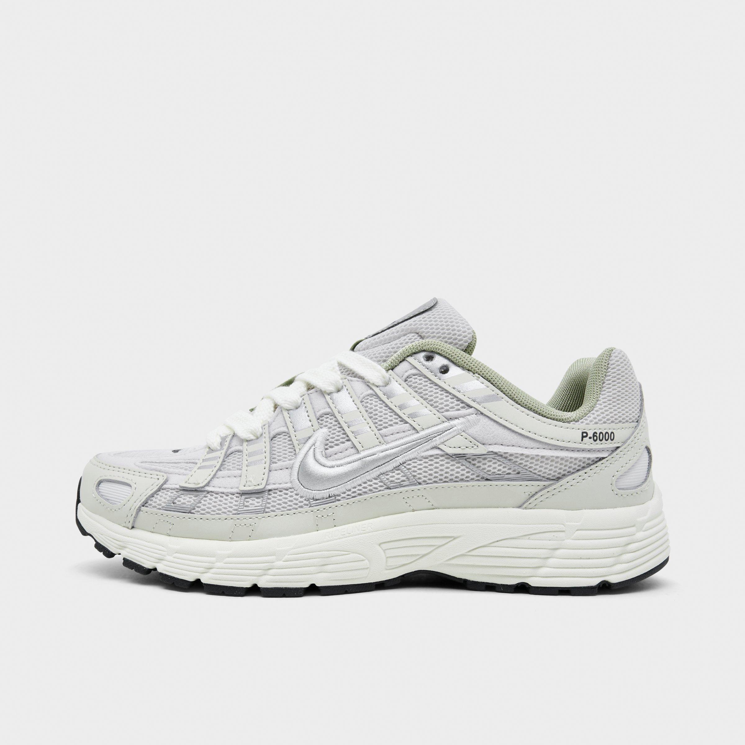 Big Kids' Nithtke P-6000 Casual Shoes - Platinum Tint/Sail/Anthracite/Metallic Silver - Left shoe facing left. Outside of the shoe.