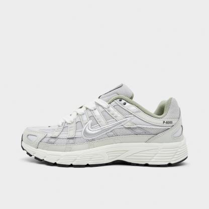 Big Kids' Nithtke P-6000 Casual Shoes - Platinum Tint/Sail/Anthracite/Metallic Silver - Left shoe facing left. Outside of the shoe.