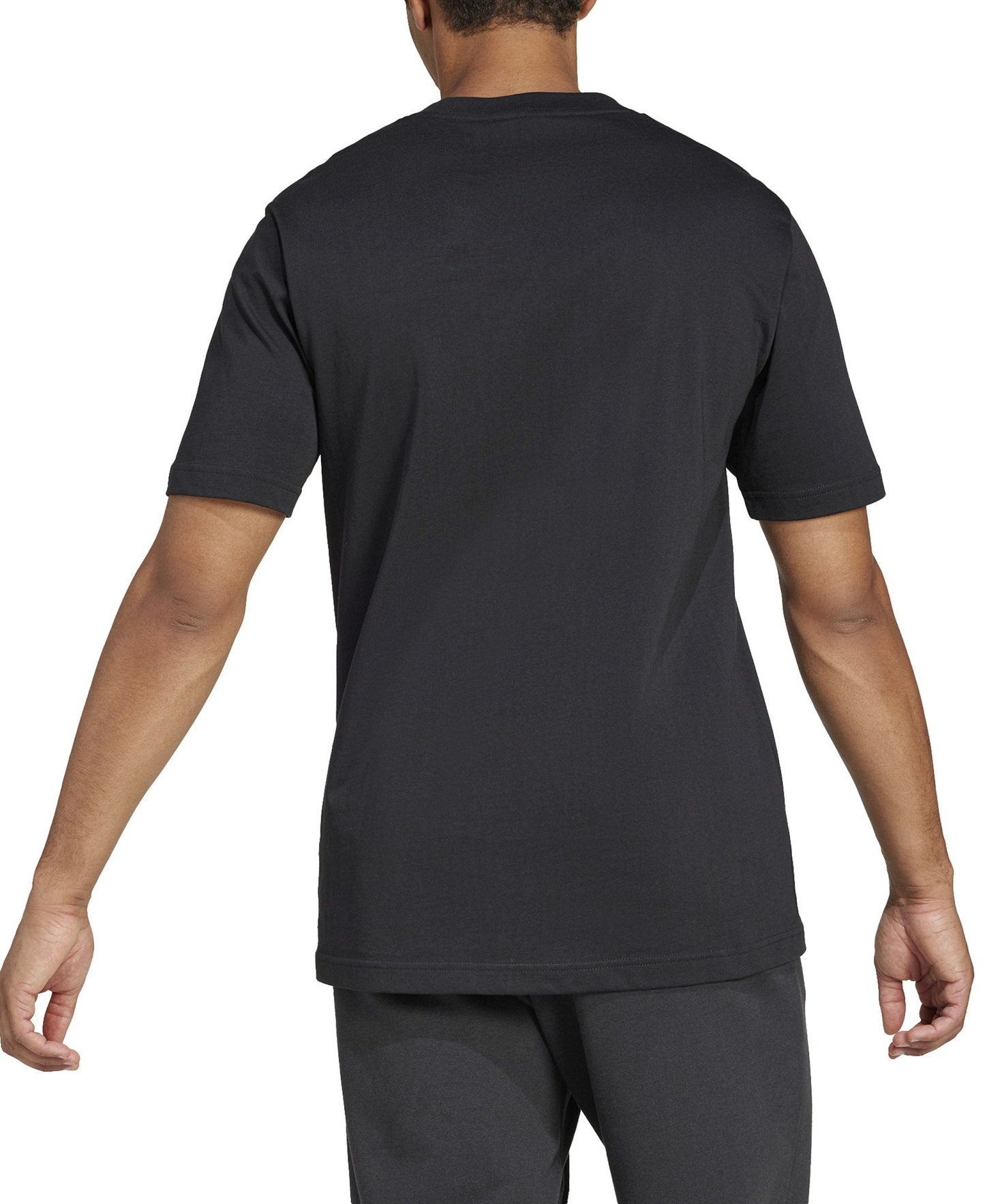 adidas Men's 3-Bar Logo Graphic Cotton T-Shirt - Black/White