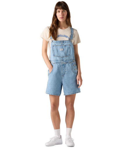 Levi's Women's Vintage-Inspired Square Neck Adjustable Straps Shortalls - I Will