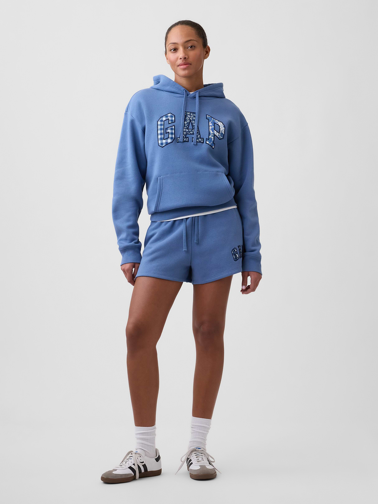 Relaxed Gap Logo Hoodie - Bainbridge blue