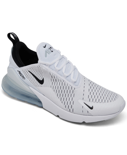 Nike Men's Air Max 270 Casual Sneakers from Finish Line - White, Black