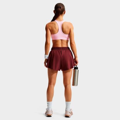 Women's Nithtke Swoosh Medium Support Sports Bra - Pink Foam/Stone Mauve/White