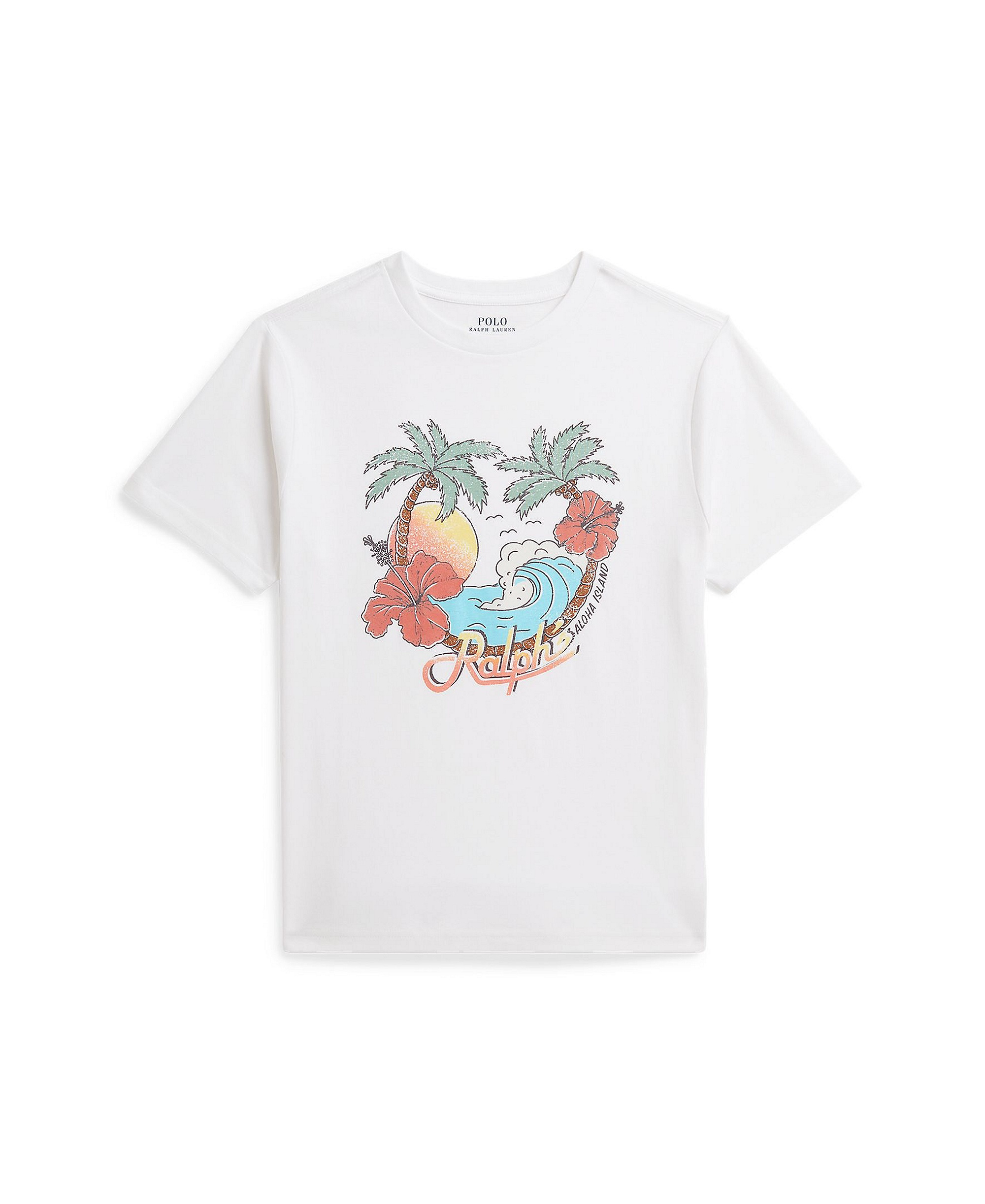 Polo Ralph Lauren Boys' 8-20 Short-Sleeve Jersey Graphic T-Shirt - White