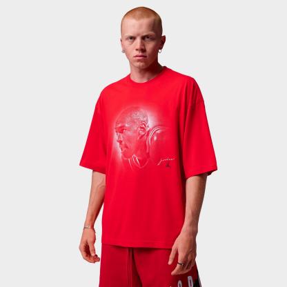 Men's Jordan Flight Essentials Big Face Graphic T-Shirt - University Red