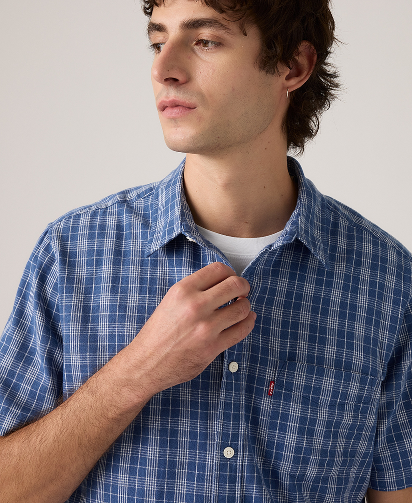 Levi's Men's Classic Pocket Short-Sleeve Shirt - Sunshine Blue