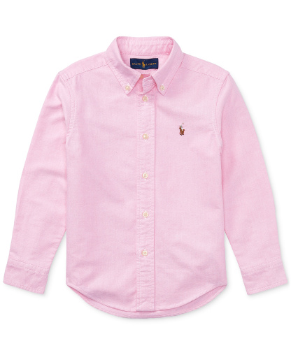 Polo Ralph Lauren Boys' 2T-7 Cotton Oxford Shirt - New Rose