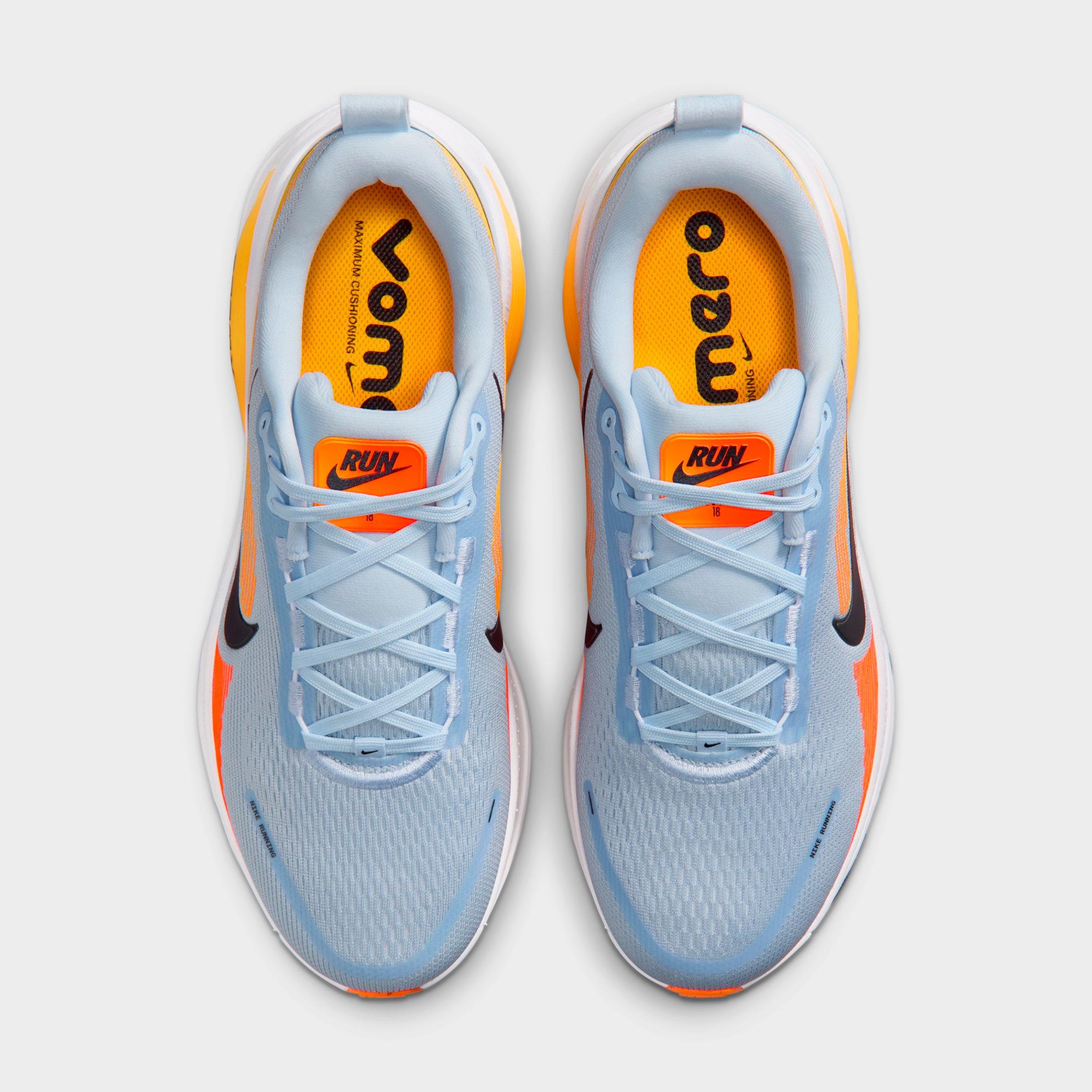 Men's Nithtke Vomero 18 Running Shoes - Part 1 - Hydrogen Blue/Laser Orange/Total Orange/Black - Top view