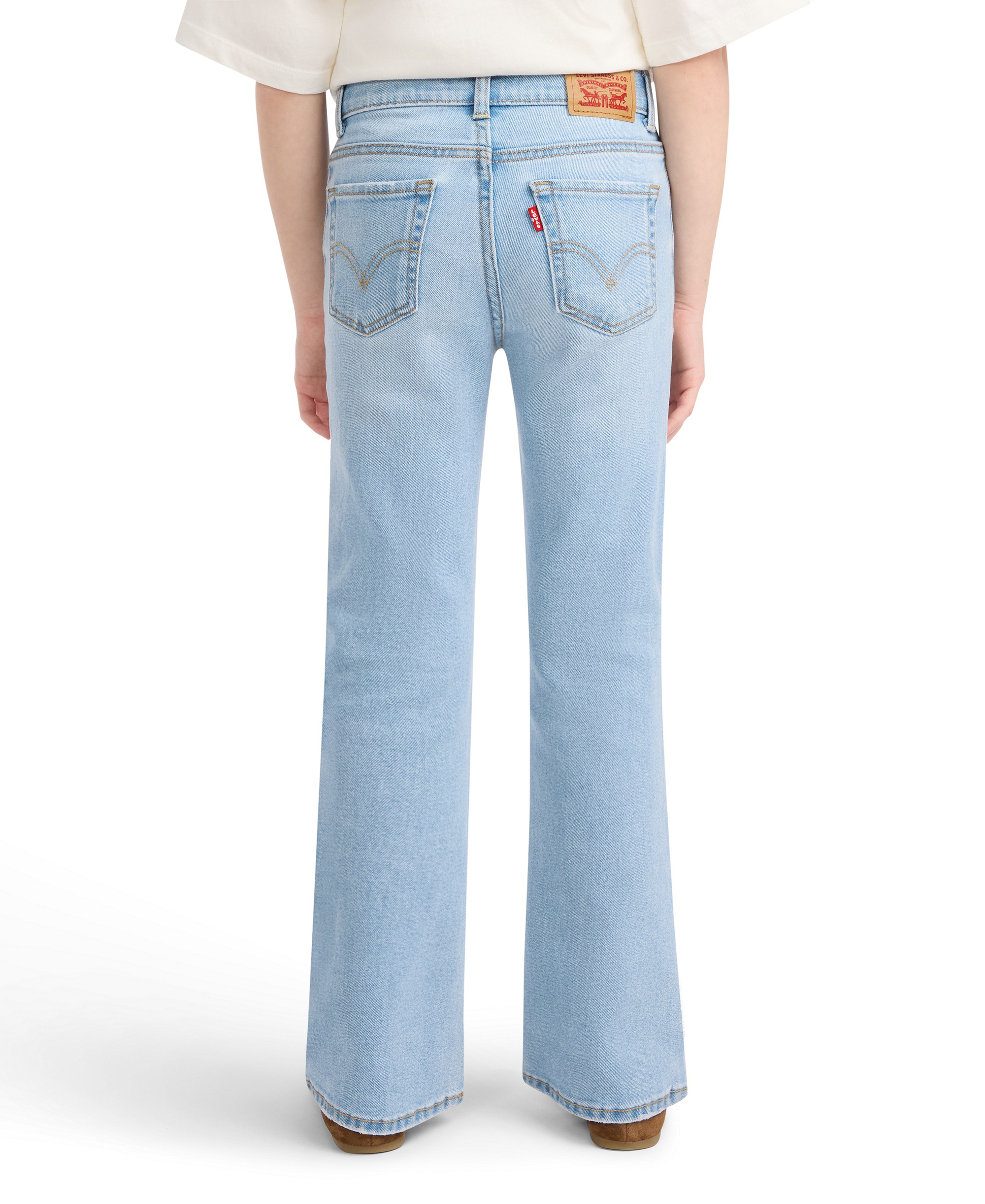 Levi's Girls' 7-16 Stitch Detail Flare Jeans - Marin Babe
