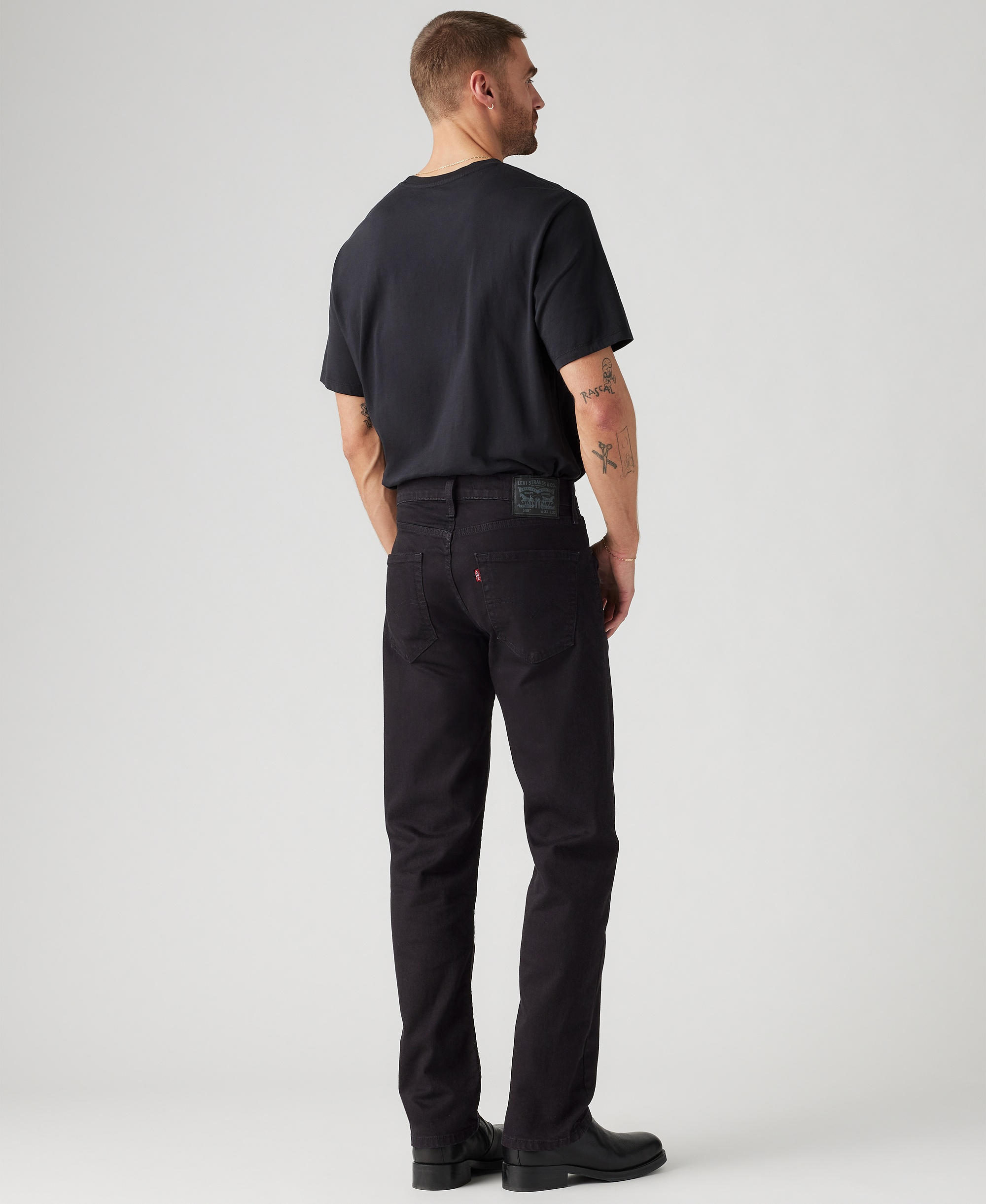 Levi's Men’s 505™ Regular-Fit Stretch Jeans - Native Cali Black