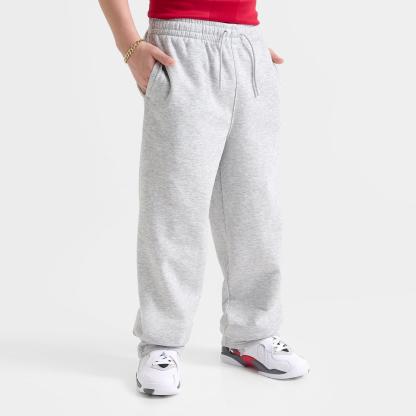 Big Kids' Jordan Swoosh Arch Fleece Sweatpants - Light Grey Heather - view 3
