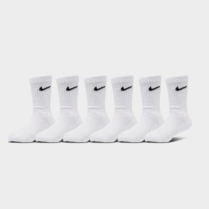 Little Kids' Nithtke Dri-Fit Crew Socks (6-Pack) - White