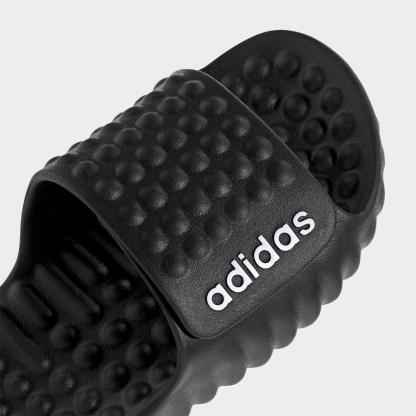 Big Kids' adidas adissage 360Rec Slide Sandals - Black/White - Detail shot