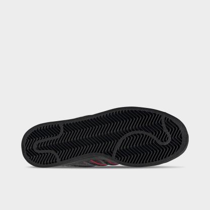 Men's adidas Originals Superstar II Casual Shoes - Part 1 - Core Black/Team Victory Red/Utility Black - Bottom view