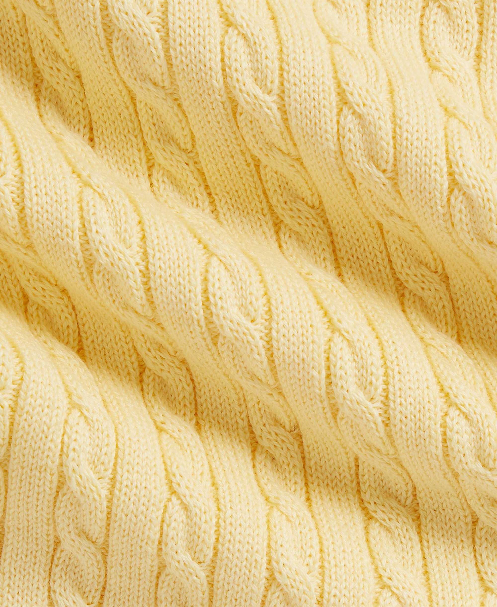 Polo Ralph Lauren Baby Girls' Mini-Cable Polo Sweater Dress - Yellow