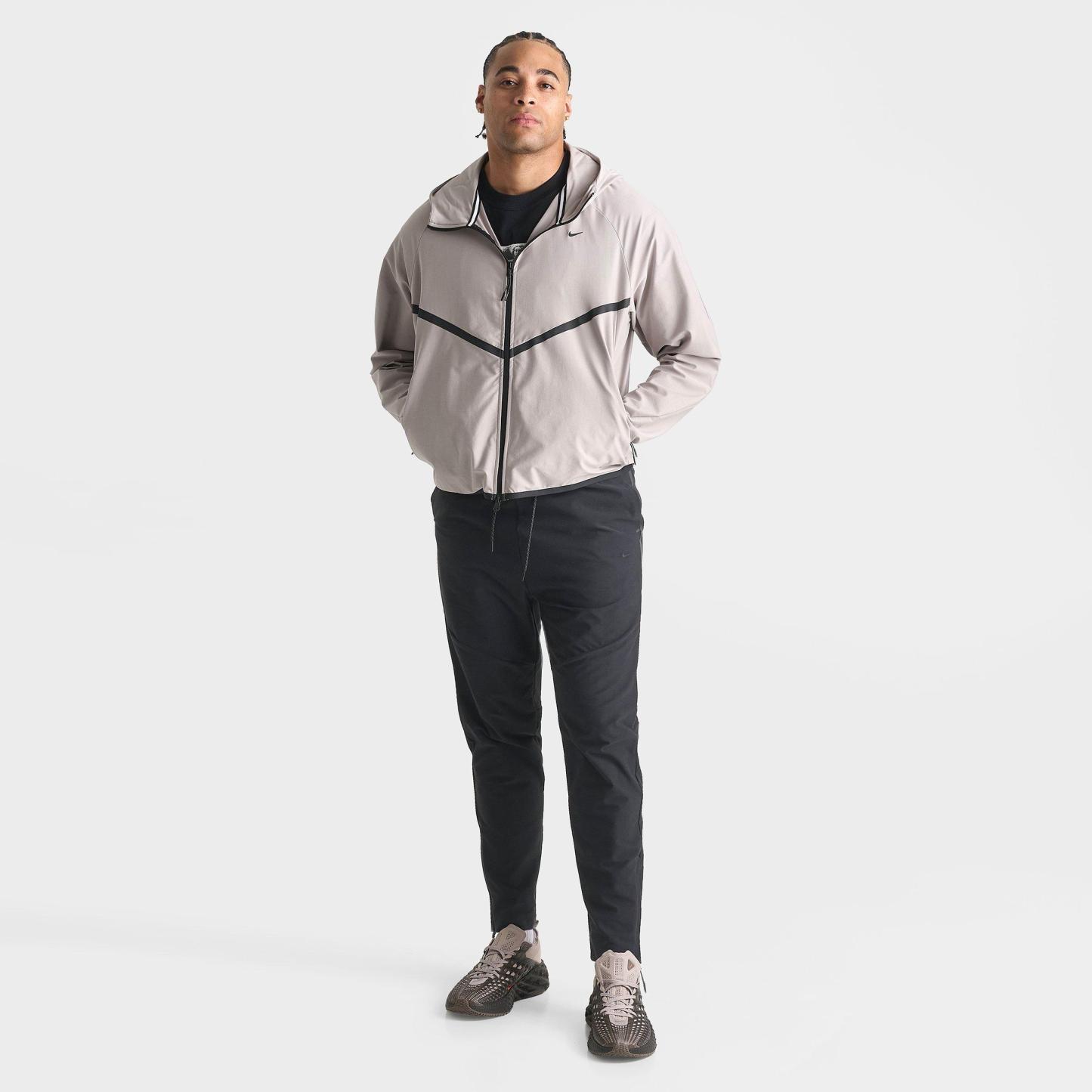 Men's Nithtke Tech Shori Knit Full-Zip Windbreaker Jacket - College Grey/Black