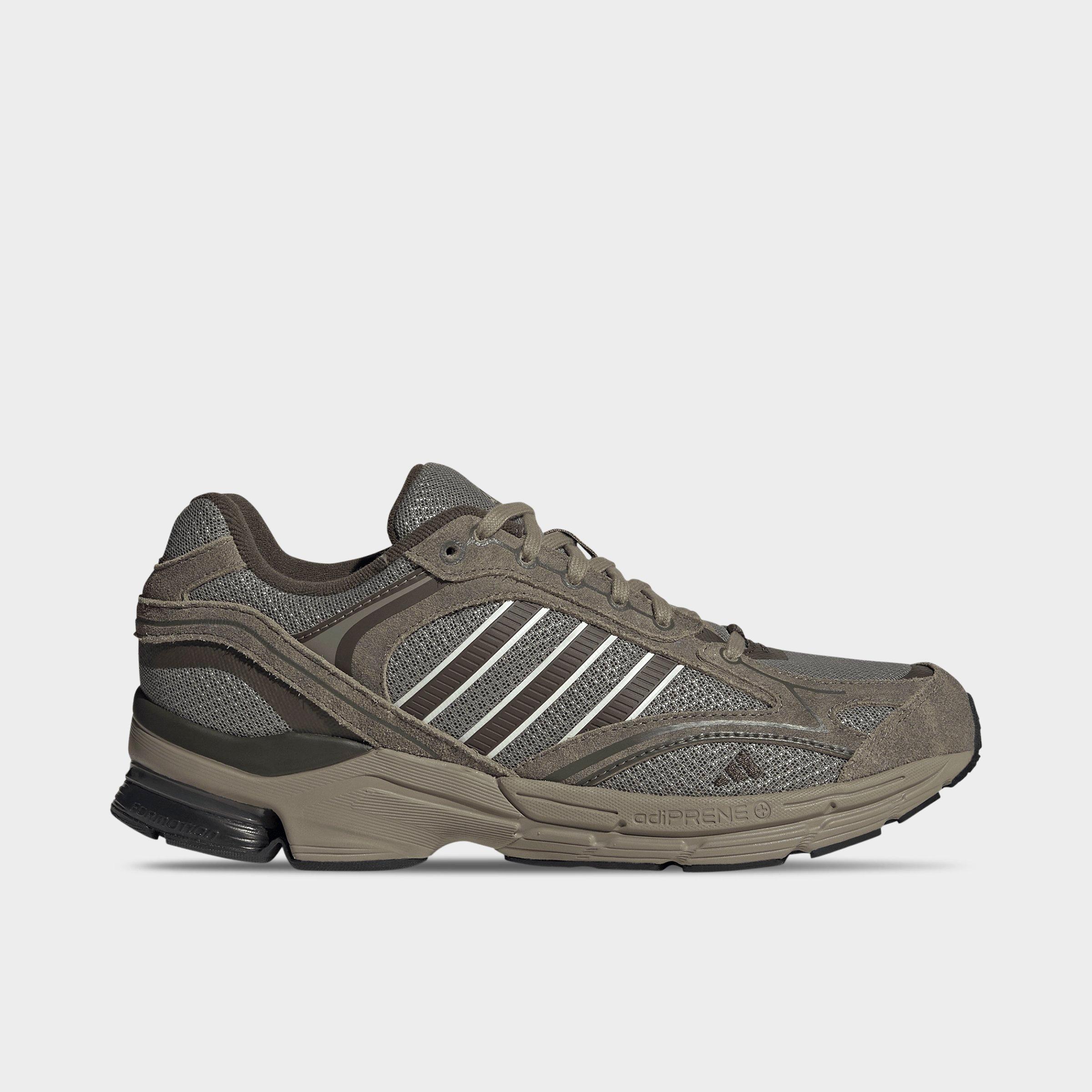 Men's adidas Spiritain 2000 Casual Shoes - Part 2 - Clay/Shadow Olive/Off White - Left shoe facing left. Outside of the shoe.