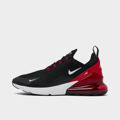 Men's Nithtke Air Max 270 Casual Shoes - Part 1 - Black/University Red/Anthracite/White - Left shoe facing left. Outside of the shoe.