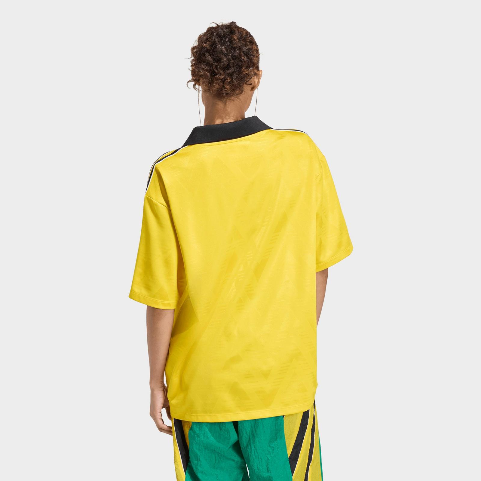 Women's adidas Originals Sponsor Football Jersey - Eqt Yellow - view 3