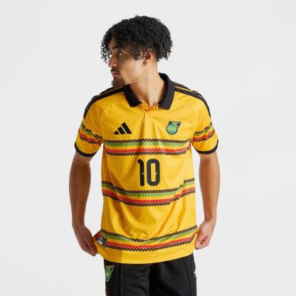 Men's adidas x Bob Marley Jamaica 26 Home Replica Soccer Jersey - Bold Gold - view 3