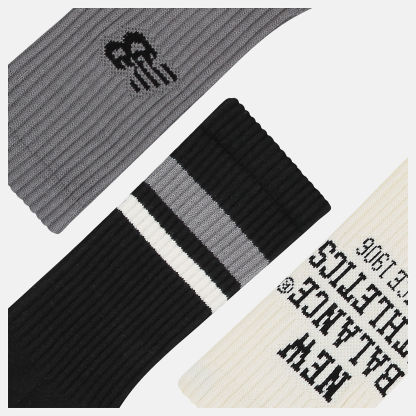 New Balance Active Graphic Crew Socks 3 Pack, LAS35111AS