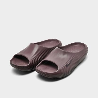 Women's Nithtke ReactX Rejuven8 Slide Sandals - Tattoo/Burgundy Crush - Both shoes facing left