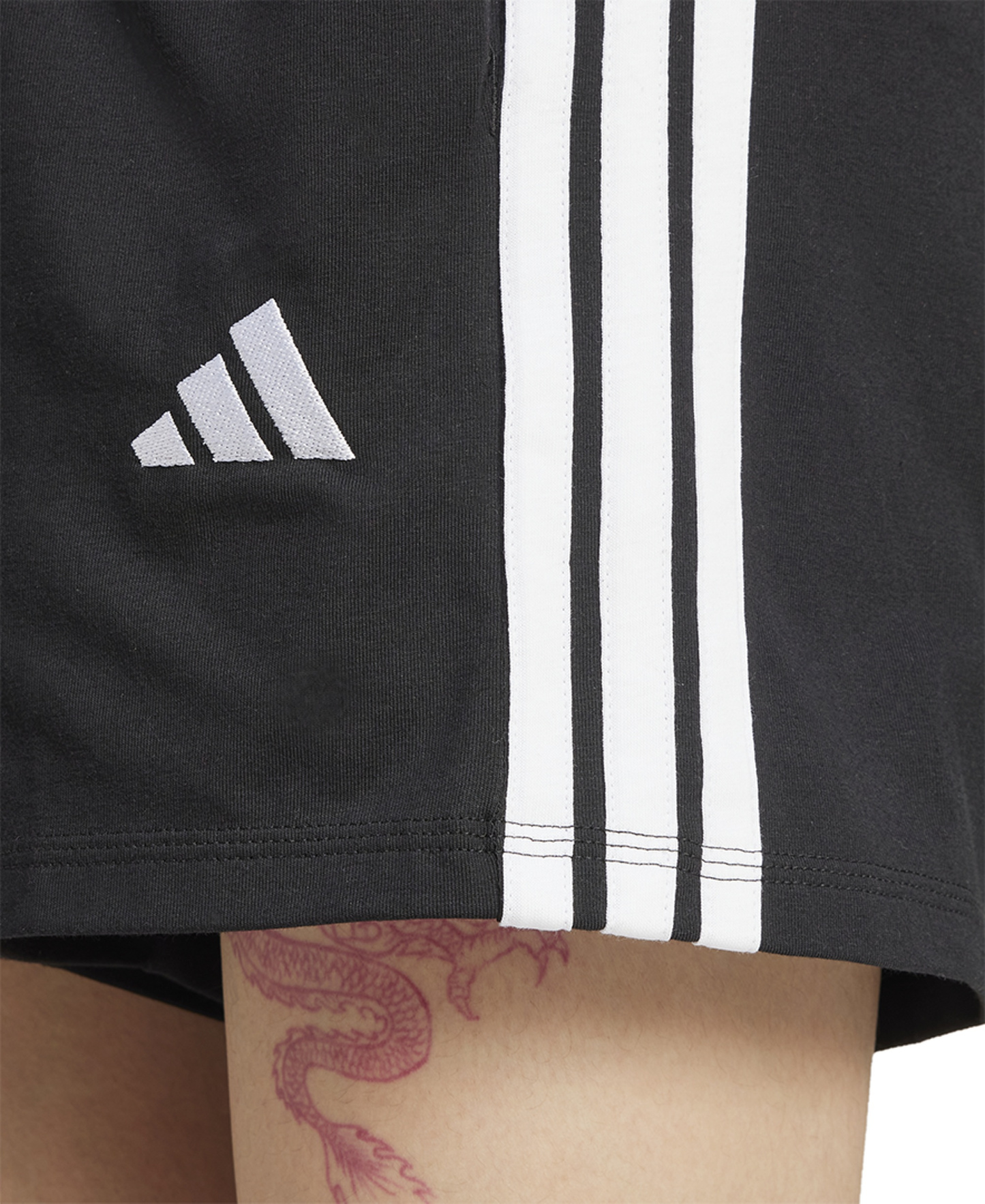 adidas Women's Essential Drawstring Pull-On Shorts - Black/White