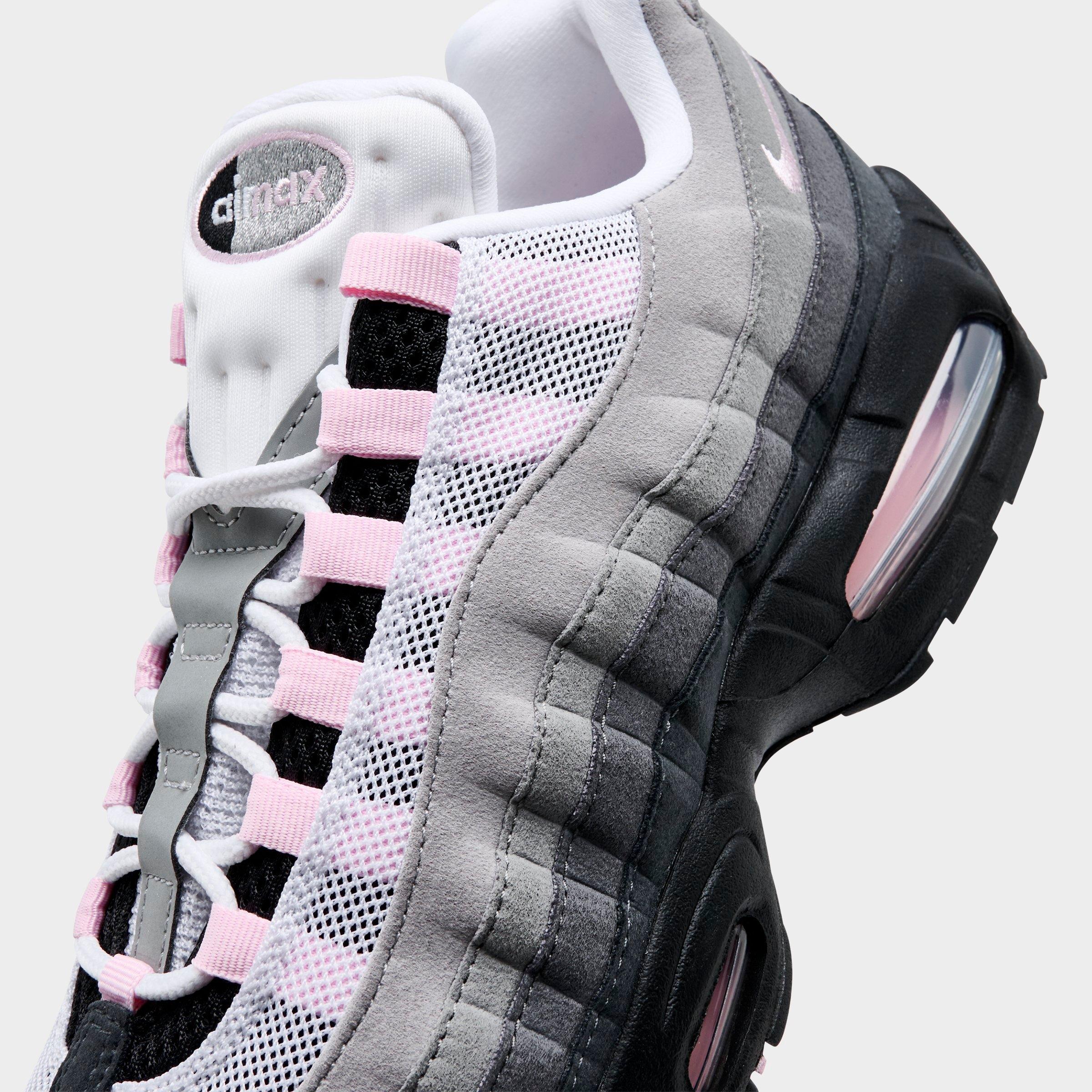Men's Nithtke Air Max 95 Big Bubble Scorpion Casual Shoes - Part 3 - Black/Pink Foam/White/Reflective Silver - Detail shot