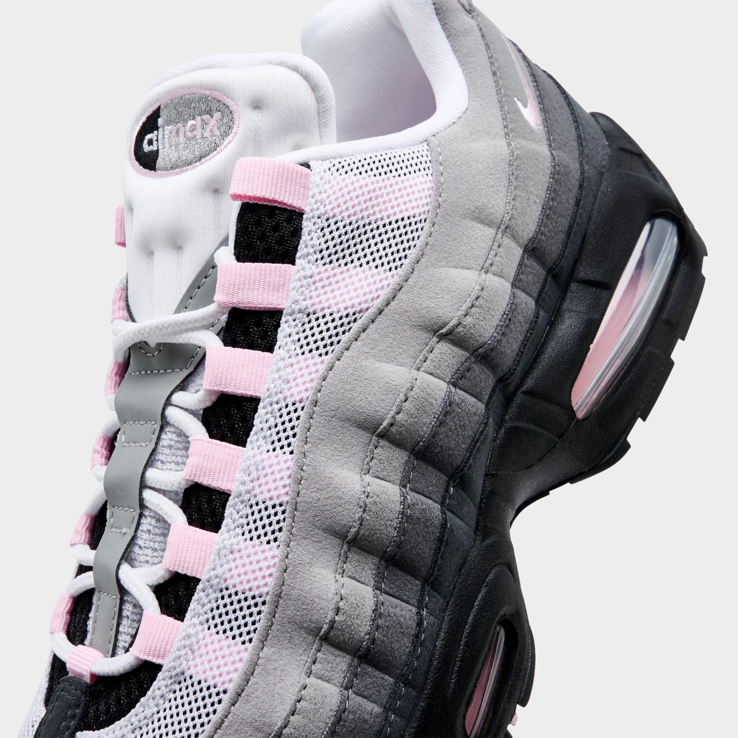 Men's Nithtke Air Max 95 Big Bubble Scorpion Casual Shoes - Part 3 - Black/Pink Foam/White/Reflective Silver - Detail shot