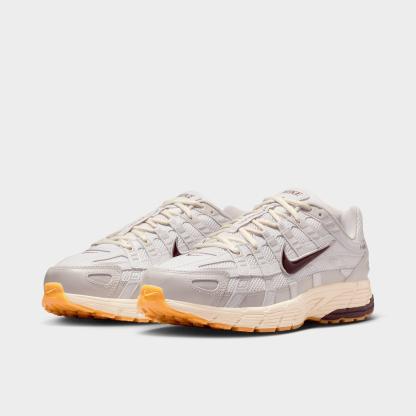 Men's Nike P-6000 Casual Shoes - College Grey/Vast Grey/Coconut Milk/Burgundy Crush