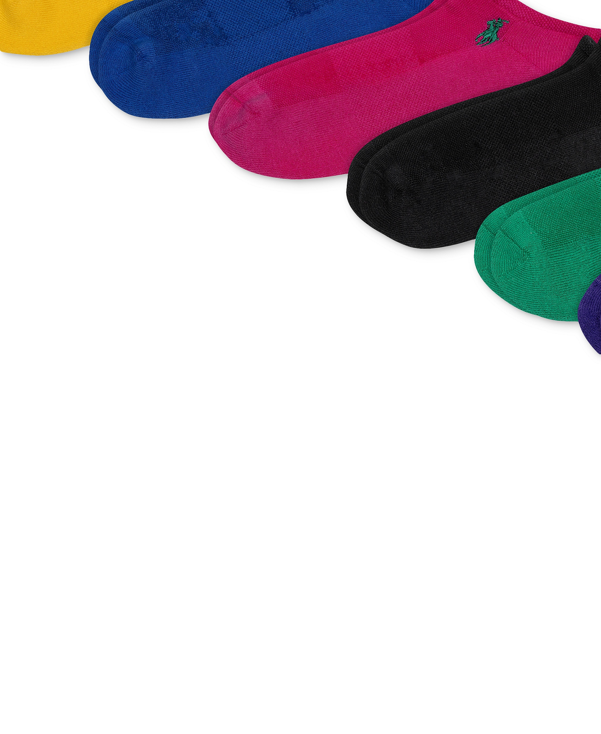 Polo Ralph Lauren Women's 6-Pk. Cushion Low-Cut Socks - Multi Bright Assortment